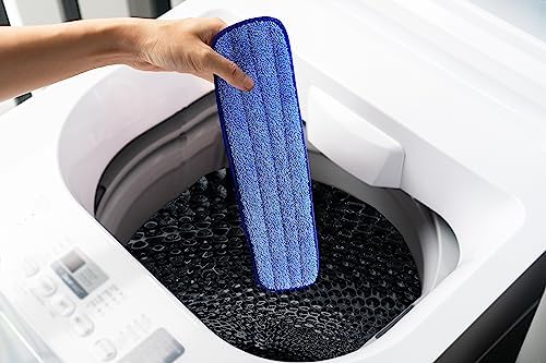 12-Pack Microfiber Mop Pads - Wet Dry Hook Loop