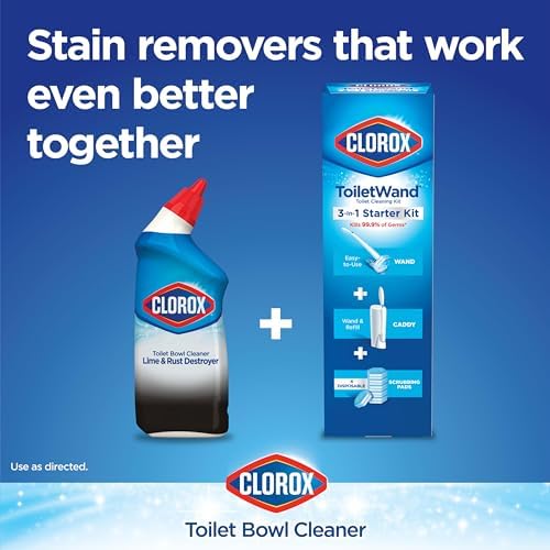 Clorox Toilet Bowl Cleaner Lime Rust Destroyer 24 Oz Pack of 2