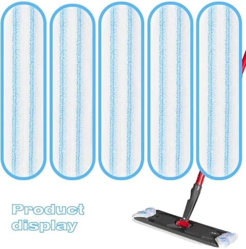 5-Pack O-Cedar H2Pro Replacement Mop Pads - Washable Reusable Microfiber