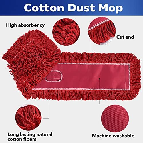 L Luke Supply Matthew 36 Dust Mop Refill 3 Pack Red