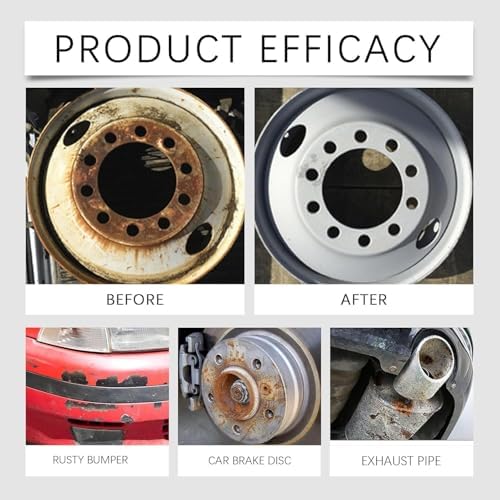 Jefuzh Rust Remover Spray for Metal Tools Cars and Chains