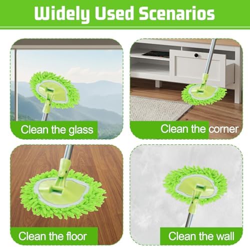 2 Pack Spin Mop Replacement Heads Green Machine Washable
