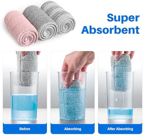 JOYMOOP Microfiber Mop Pads Replacement 6 Pack
