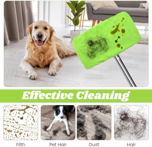 4-Pack Reusable Microfiber Mop Pads for Swiffer Sweeper