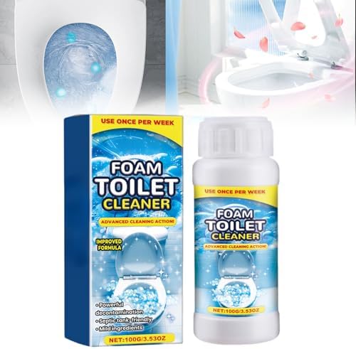 HISKI Foam Toilet Cleaner - 1oz Powerful Instant Bowl Cleaner