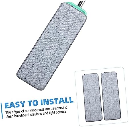 2pcs Replacement Mop Pads for Hardwood Tile Marble
