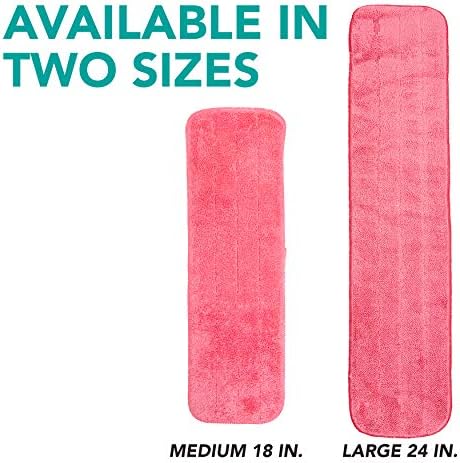Arkwright Spray Mop Replacement Pads - Pack of 12 Red 24 in
