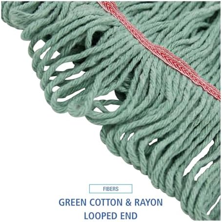 Boardwalk BWK503GNNB Premium Cotton Mop Head - Large Green 12Carton