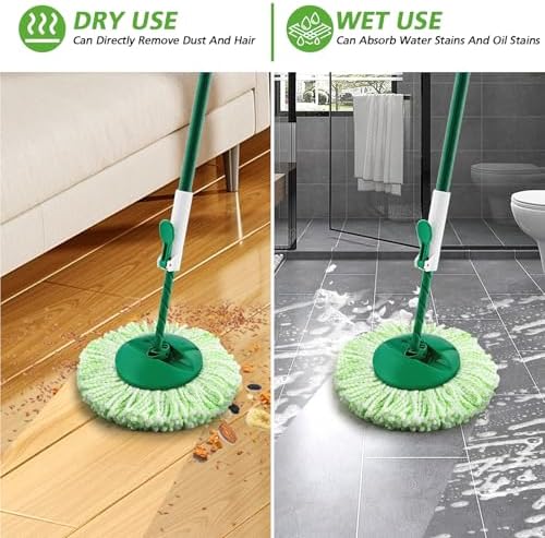 Zeekech 6 Pack Mop Head Refills for Libman Tornado Spin Mop