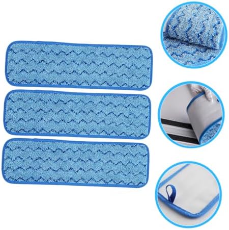 3pcs Mop Head Refills Washable Mop Pads for Tile Marble