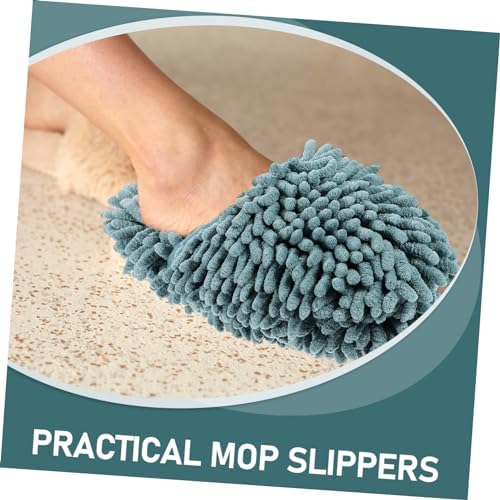 Sherchpry Reusable Chenille Mop Slippers for Floor Cleaning