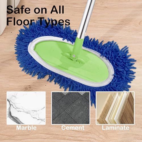 Reusable Microfiber Mop Pads 4 Pack - Blue