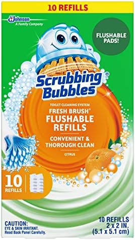 Scrubbing Bubbles Fresh Brush Flushable Refills - Citrus Scent 10 Count