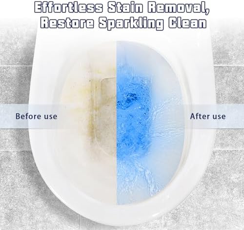 TIMOHCR Toilet Bowl Cleaner Tablets with Lemon Scent