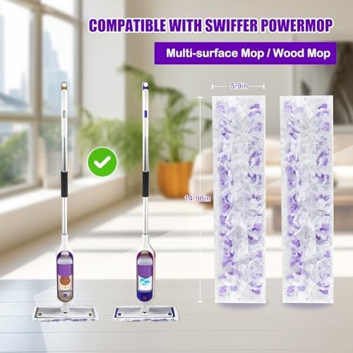 SVPSNUMSI PowerMop Refill Pads - 20 Count Replacement for Swiffer PowerMop