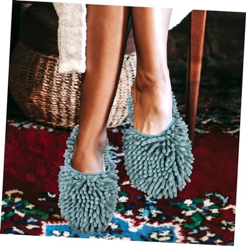 Fluffy Reusable Mopping Slippers for Women