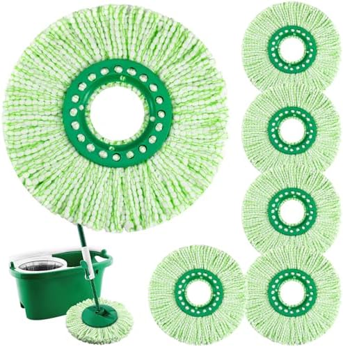 Zeekech 6 Pack Mop Head Refills for Libman Tornado Spin Mop
