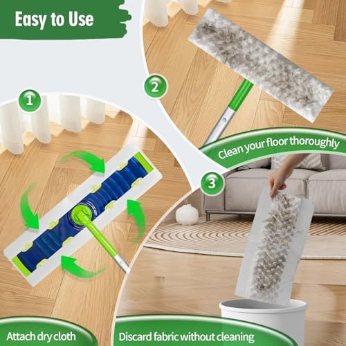 Senowi Heavy Duty Dry Cloths for Swiffer XL Mop 50 Count