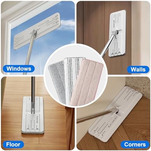 JOYMOOP Microfiber Mop Pads Replacement 6 Pack
