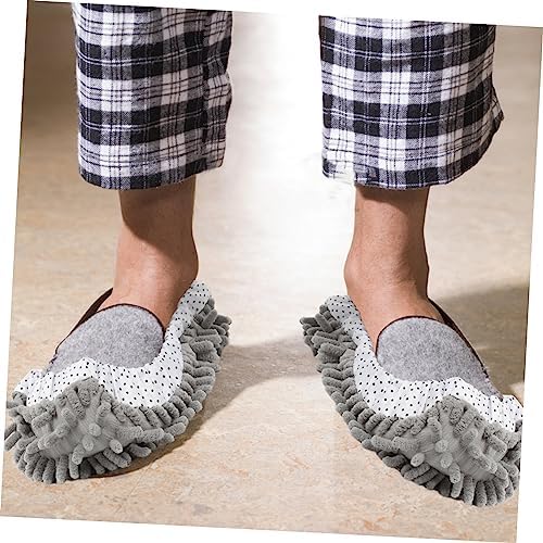 Microfiber Mop Slippers 2 Pairs for Home Cleaning