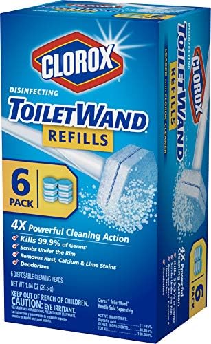 Clorox Wand Heads 6 Count for Powerful Toilet Cleaning