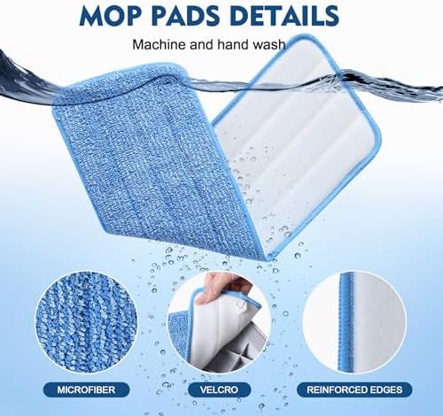 3 Pack Microfiber Mop Pads Refill for All Spray Mops