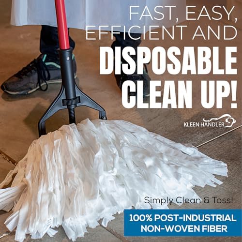 KLEEN HANDLER Non-Woven Mop Head Refill Pack of 6