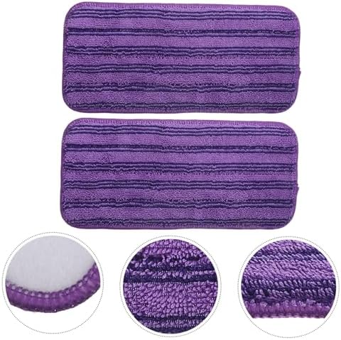 Ipetboom 2pcs Reusable Mop Pads for Hardwood and Tile Cleaning