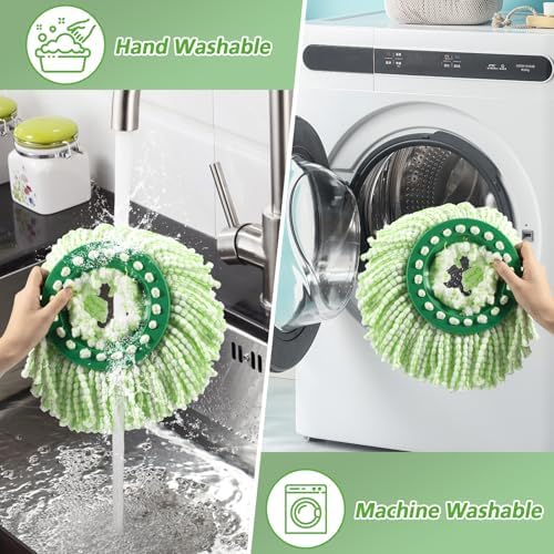 Zeekech 6 Pack Mop Head Refills for Libman Tornado Spin Mop