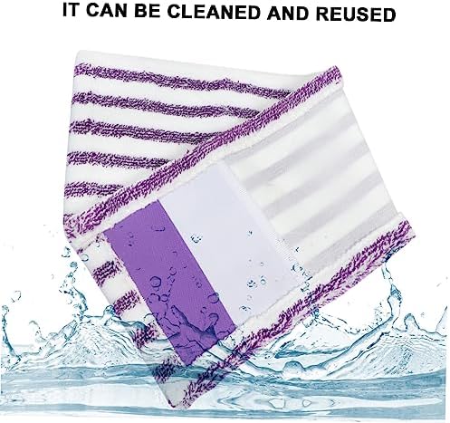 SHERCHPRY Mop Replacement Pads for Hardwood Tile and Marble
