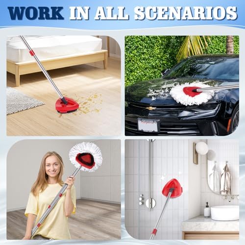 6 Pack Mop Replacement Heads for Oceda EasyWring 1-Tank System