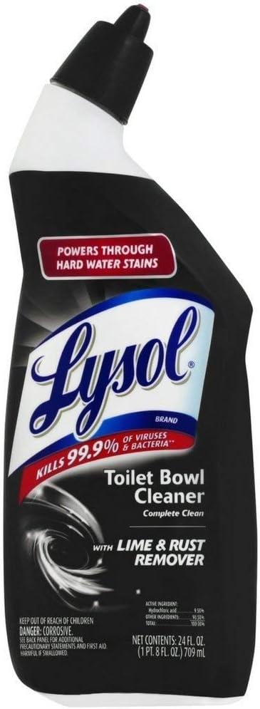 Lysol Toilet Bowl Cleaner with Lime Rust Remover 24 oz Pack of 6