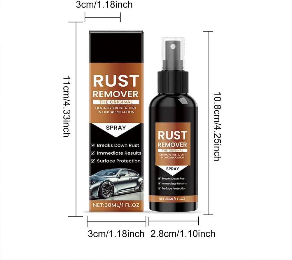 Fast-Acting Rust Remover Spray 3PCS for Tools and Surfaces