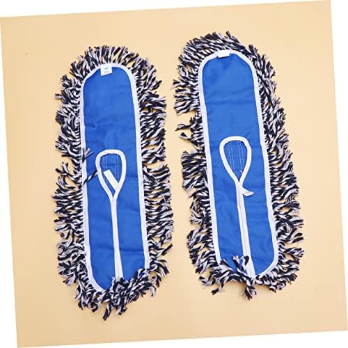 2Pcs Push Mop Cloth - Durable Reusable Machine Washable Floor Cleaning Replacement