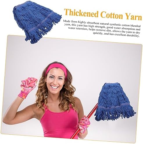 Heavy Duty Cotton Mop Head Replacement for Home and Commercial Use