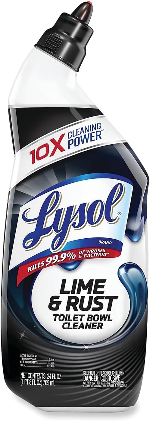 Lysol Lime Rust Remover Toilet Bowl Cleaner 216oz 9X24oz