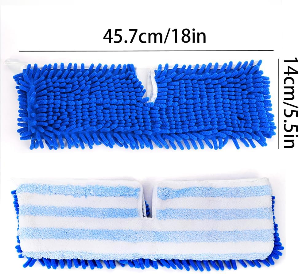 DRKLEAN Microfiber Mop Pads O-Cedar Dual-Action Replacement Heads Pack of 6