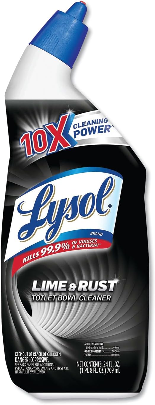 Lysol Lime Rust Remover Toilet Bowl Cleaner 216oz 9X24oz