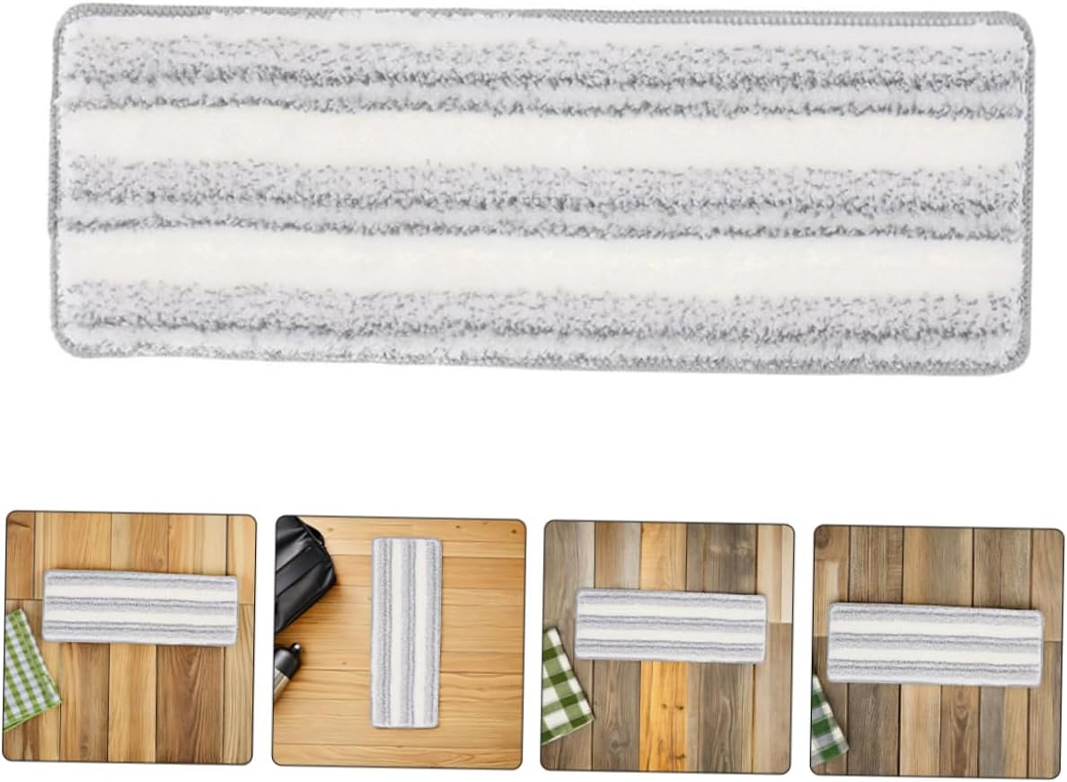 5pcs Washable Flat Mop Pads Self Adhesive Microfiber for Hardwood Floors