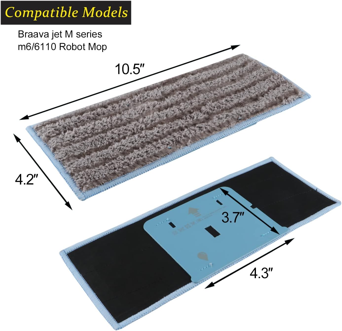 MXZONE Braava Jet M6 Replacement Mop Pads 4 Pack 1