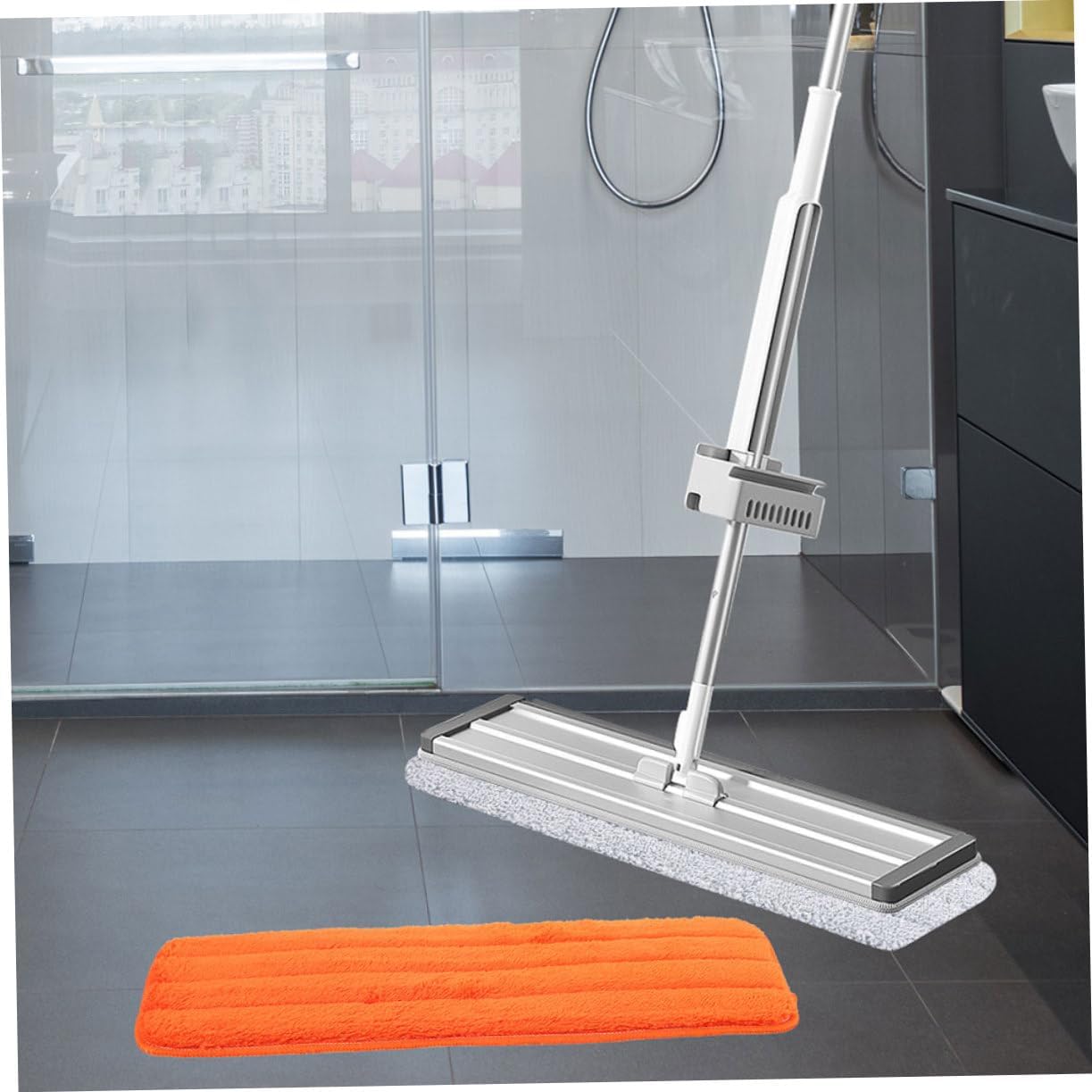 4pcs Reusable Fiber Cloth Mop Pad Refills