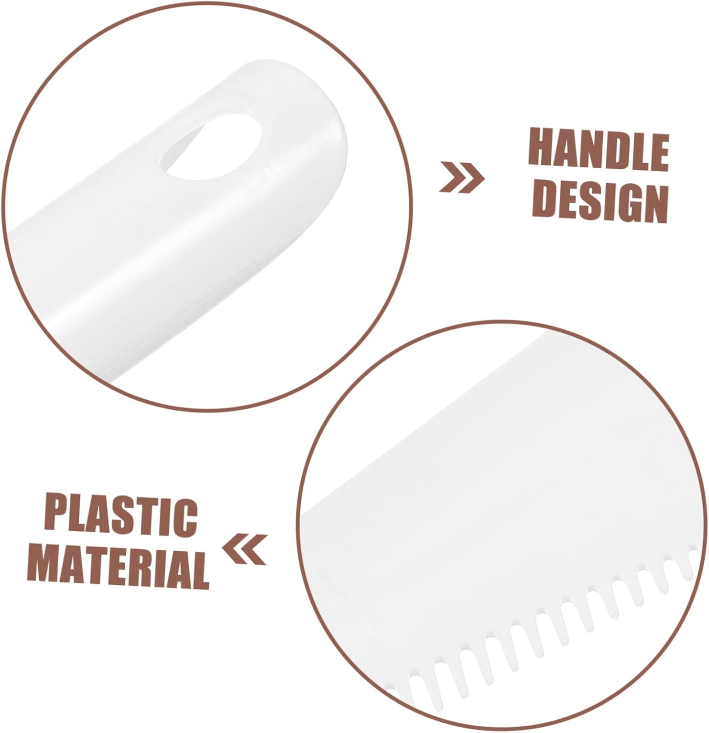 Ipetboom 2pcs Self-Wringing Mop Scrapers with Serrated Edges for Efficient Cleaning