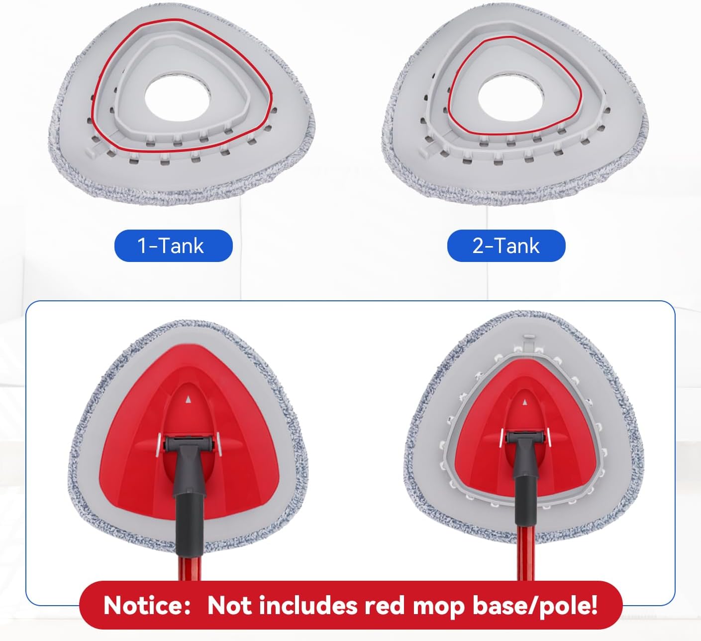 Sgizoku Spin Mop Refill for Vileda and Ocedar Systems