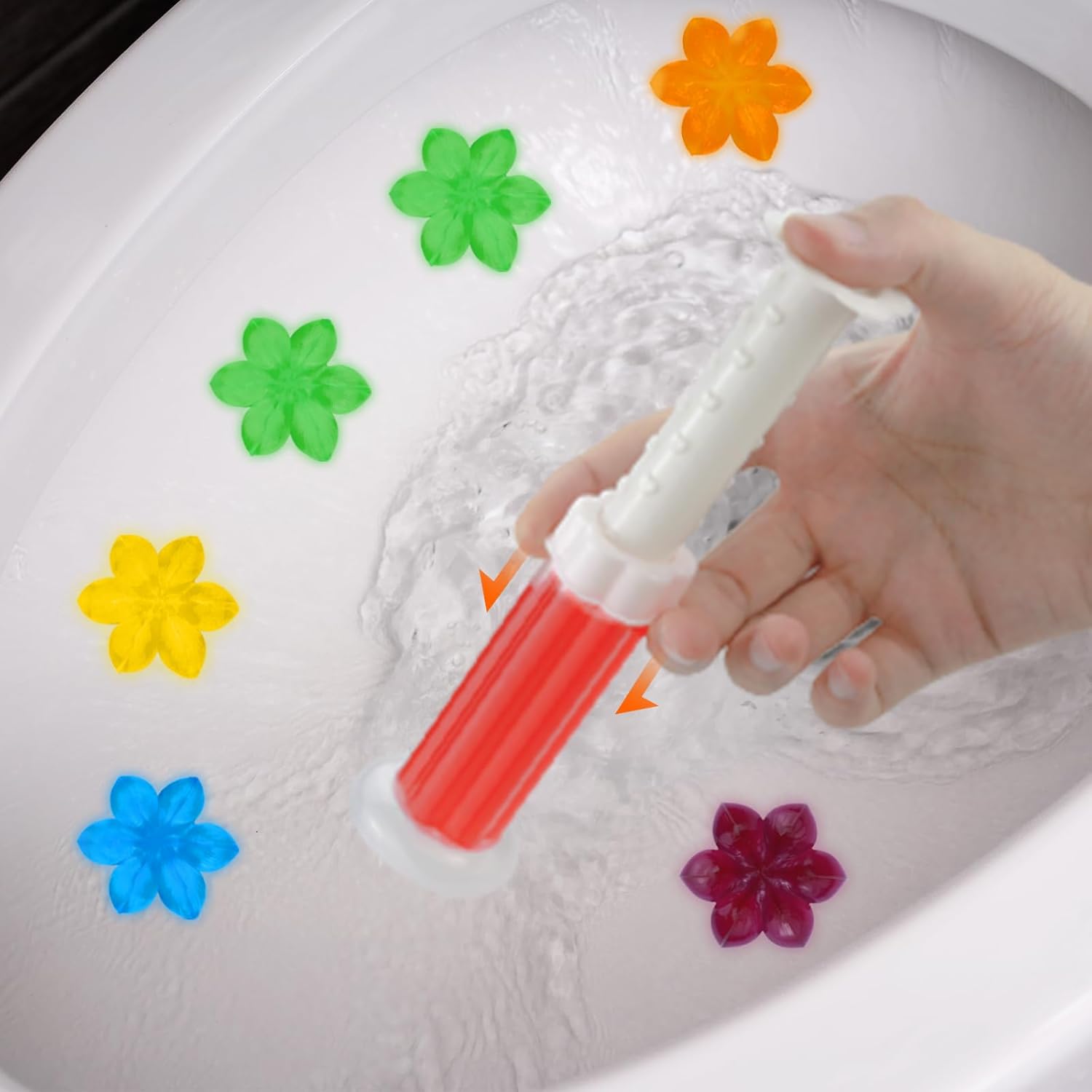 84 Flowers Toilet Gel Stamps with Scent