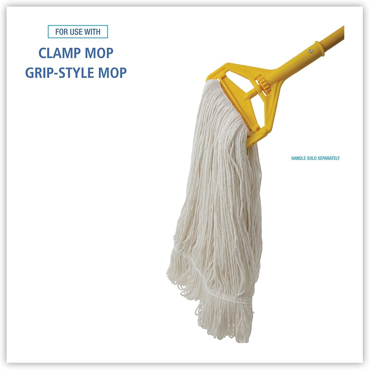 Unisan Boardwalk 424REA Pro Loop Wet Mop Head 24oz White 1