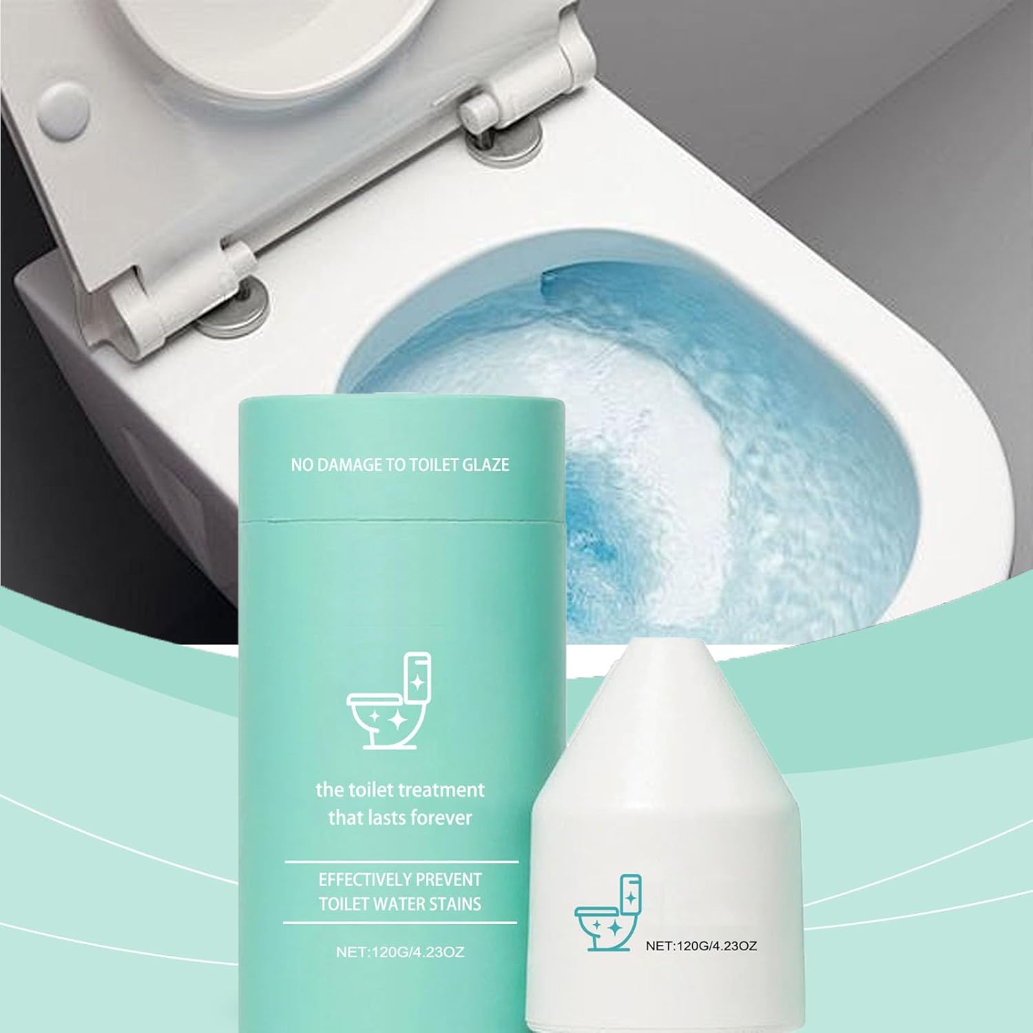 6 Pack Auto-Flush Toilet Cleaner with Fresh Scent