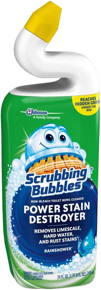 Scrubbing Bubbles Toilet Bowl Cleaning Gel 24oz Rainshower Scent