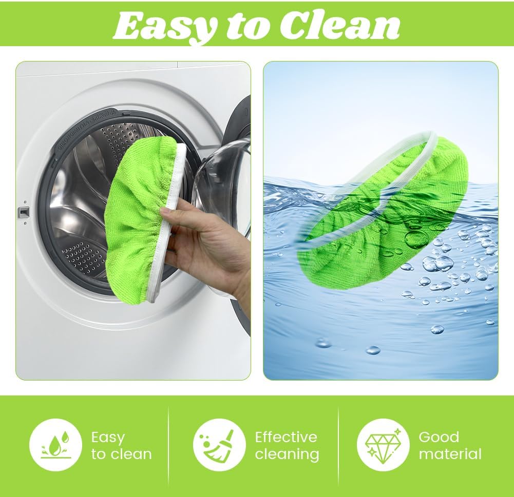 4-Pack Reusable Microfiber Mop Pads for Swiffer Sweeper