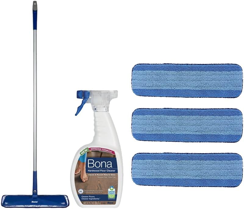 3 Pack Bona Microfiber Cleaning Pads with Starter Kit 1