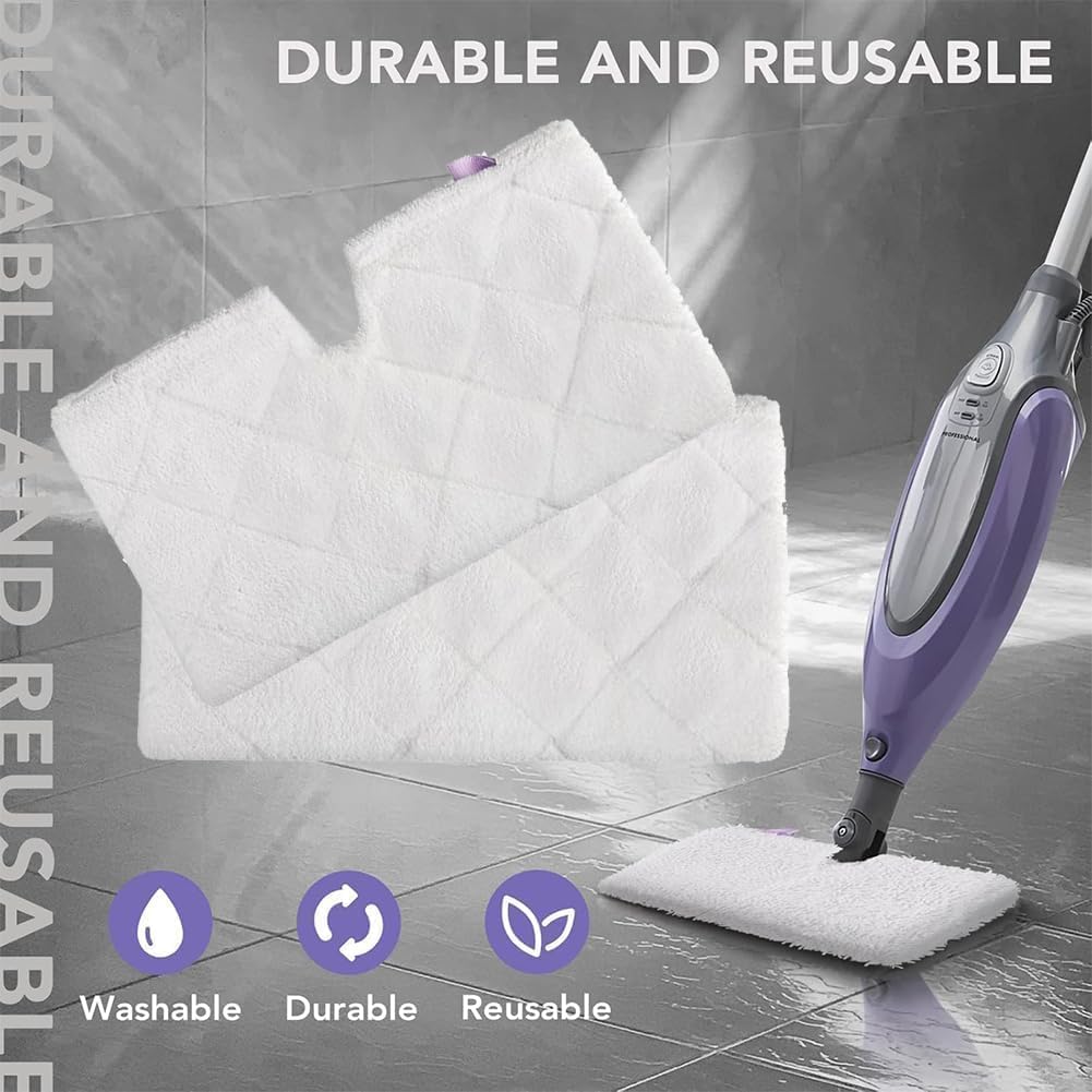 Sgizoku Steam Mop Pads 12Pack for Shark Mop Compatibility